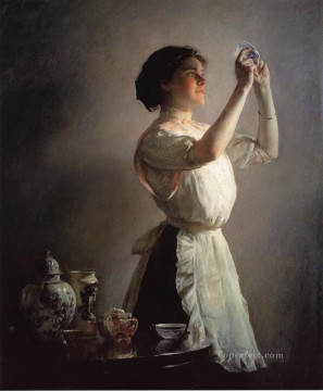  DeCamp Works - The Blue Cup Tonalism painter Joseph DeCamp